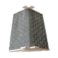 Vogelhaus (groß), Biberschwanz grau