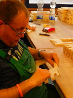 Vogelhaus Bausatz (groß), Biberschwanz grau