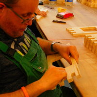 Vogelhaus Bausatz (groß), Biberschwanz rot