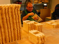 Vogelhaus Bausatz (groß), Biberschwanz herbstlaub