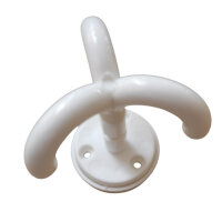 10 Stück Deckenhaken, 3-fach weiß