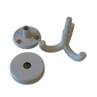 10 Stück Deckenhaken, 3-fach grau