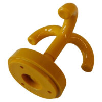 1 Stück Deckenhaken, 3-fach gelb