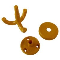 1 Stück Deckenhaken, 3-fach gelb