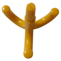 1 Stück Deckenhaken, 3-fach gelb