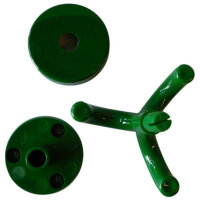 10 Stück Deckenhaken, 3-fach grün