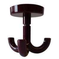 1 Stück Deckenhaken, 3-fach bordeaux