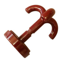 50 Stück Deckenhaken, 3-fach bordeaux