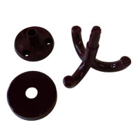 50 Stück Deckenhaken, 3-fach bordeaux