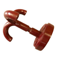 50 Stück Deckenhaken, 3-fach bordeaux