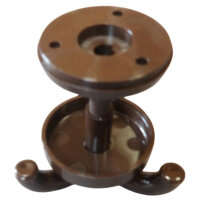 1 Stück Deckenhaken, 3-fach braun