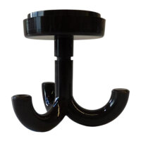 1 Stück Deckenhaken, 3-fach braun