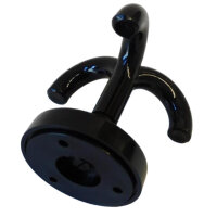 1 Stück Deckenhaken, 3-fach schwarz