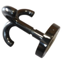 5 Stück Deckenhaken, 3-fach schwarz