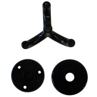 50 Stück Deckenhaken, 3-fach schwarz