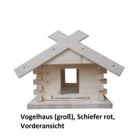 Vogelhaus (groß), Schiefer rot