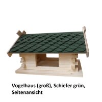 Vogelhaus (groß), Schiefer grün