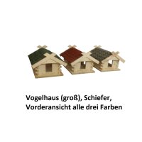 Vogelhaus (groß), Schiefer grün