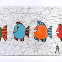 Schneidebrett "Fische"
