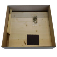 Vogelhaus Bausatz (groß), Schiefer grau