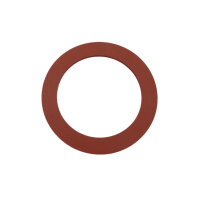 Flachdichtung für Verschraubung Silikon, 2 mm, rot