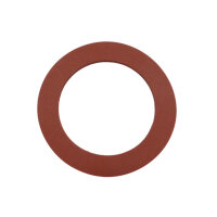 Flachdichtung für Verschraubung Silikon, 2 mm, rot