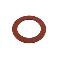 1 Stück Flachdichtung für Verschraubung Silikon, 2 mm, rot 1 1/2 Zoll
