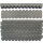 1 Set Dachschindeln Rund 41 mm grau