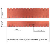 SET Dachschindeln Biberschwanz (33 mm)