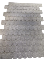 2 Sets Dachschindeln Biberschwanz (33 mm) grau