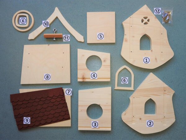 Vogelhaus Liselle Bausatz rot