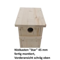 Nistkasten "Star" 45 mm fertig montiert
