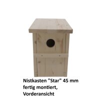 Nistkasten "Star" 45 mm fertig montiert