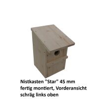 Nistkasten "Star" 45 mm fertig montiert