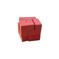 Somawürfel, 3D-Puzzle rot