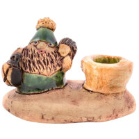 Kerzenhalter Wichtel "Ilona" grün