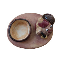 Teelichthalter Wichtel "Ilona" rot