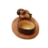 Teelichthalter Wichtel "Ilona" rot