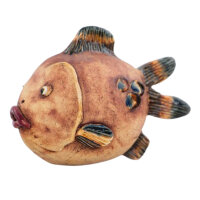 Stockfigur "Fisch", bemalt