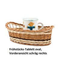 Frühstücks-Tablett oval
