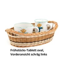 Frühstücks-Tablett oval