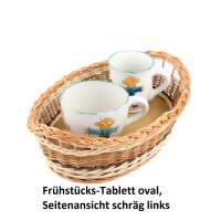 Frühstücks-Tablett oval