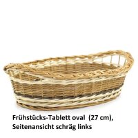 Frühstücks-Tablett oval (27 cm)
