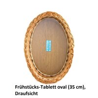 Frühstücks-Tablett oval  (35 cm)