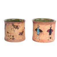 Übertopf bemalt Huhn