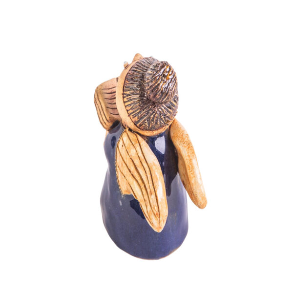 Engel "Ilona" mit Buch blau