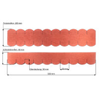 Dachschindeln Biberschwanz (50 mm) - First