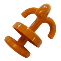 5 Stück Deckenhaken, 3-fach orange