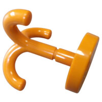 5 Stück Deckenhaken, 3-fach orange