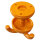 5 Stück Deckenhaken, 3-fach orange